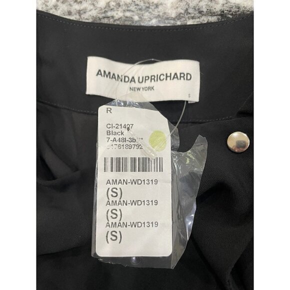 Amanda Uprichard Franconia Dress Black Womens Size Small - Picture 12 of 13